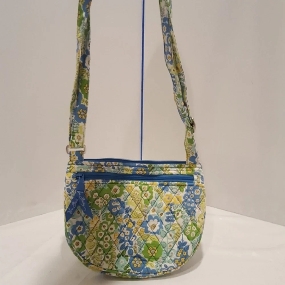 Vera Bradley‎ English Garden Flap Shoulder Bag Blue